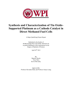 Tin Oxide as a Replacement for Carbon as a Fuel Cell Substrate
