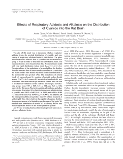 Effects of Respiratory Acidosis and Alkalosis on the Distribution of