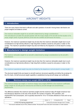 aircraft weights