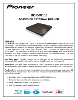 BDR-202 Porduct Overview - Pioneer Electronics USA