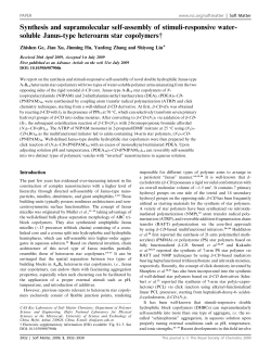 soluble Janus-type heteroarm star copolymers