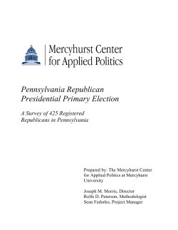 Pennsylvania Republican Presidential Primary Election