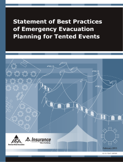 Statement of Best Practices of Emergency Evacuation Planning for