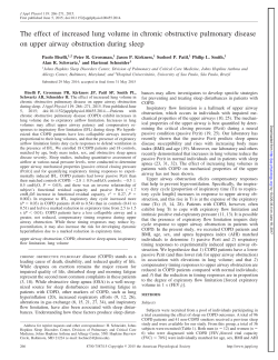 The effect of increased lung volume in chronic obstructive
