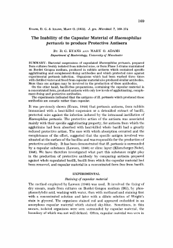 The Inability of the Capsular Material of Haemophilus