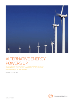 ALTERNATIVE ENERGY POWERS UP