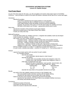 Spatial Analyst Final Project Report