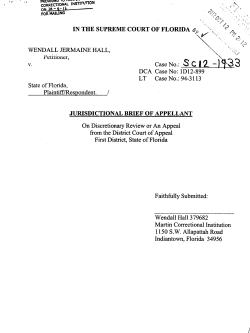 SC12-1933 Jurisdictional Initial Brief