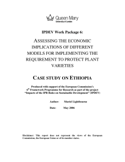 Ethiopia - IP Consulting