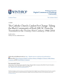 The Catholic Church, Catalyst For Change