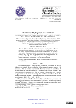 The kinetics of hydrogen chloride oxidation