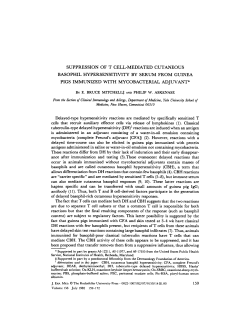 suppression of t cell-mediated cutaneous basophil