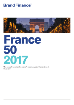The annual report on the world`s most valuable French brands
