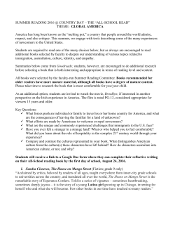 ALL-SCHOOL READ - Charlotte Country Day School