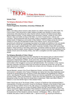 The Religious Mentality of Father Vibaud