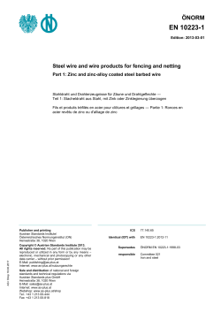 EN 10223-1 - Austrian Standards plus
