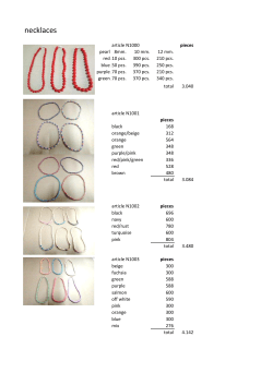 stocklist and pictures necklaces