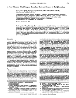 A Novel Trinuclear Cobalt Complex: Crystal and Electronic Structure