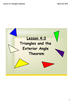 Lesson 4-3 Triangles.notebook
