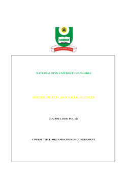 POL124 - National Open University of Nigeria