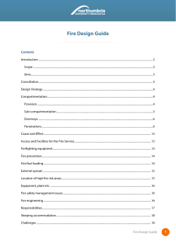 Fire Design Guide - Northumbria University