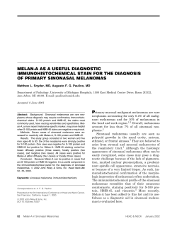 melan-a as a useful diagnostic immunohistochemical