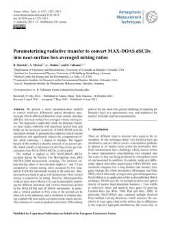 Parameterizing radiative transfer to convert