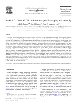 NASA EOS Terra ASTER: Volcanic topographic mapping