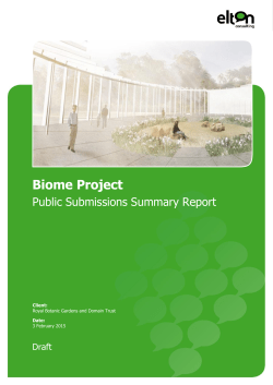 Biome Project - Royal Botanic Garden Sydney