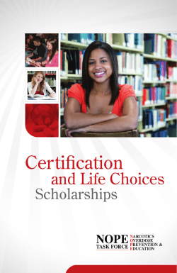 Certification - NOPE Task Force