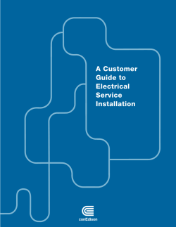 Specifications for Electric Installations