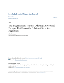 The Integration of Securities Offerings: A