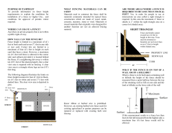 Fences in Residential Areas