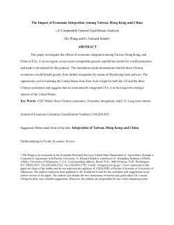 GTAP Resource 109 - Global Trade Analysis Project