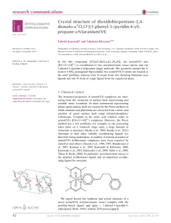 Crystal structure of dioxidobis (pentane-2, 4-dionato