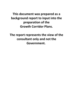 Spatial Economics Report