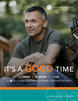 to BE A CAROLINAS HEALTHCARE SYSTEM PATIENT