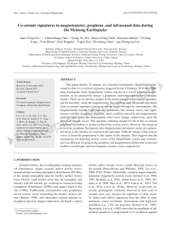 Accepted Manuscript - Terrestrial, Atmospheric and Oceanic Sciences