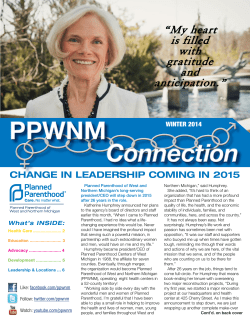 PPWNM Connection Winter 2014