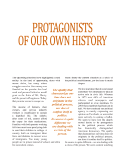 Protagonists of our own history