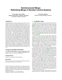 Semistructured Merge: Rethinking Merge in Revision