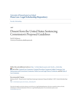 Dissent from the United States Sentencing Commission`s Proposed