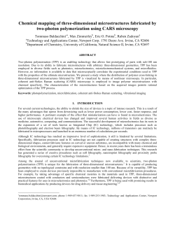 Chemical mapping of three-dimensional