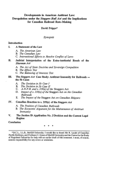 Developments in American Antitrust Law