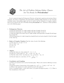 Intermediate Precalculus