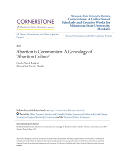 Abortion is Communism: A Genealogy of "Abortion