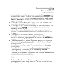 1. Crossmodalist Guideline of Being