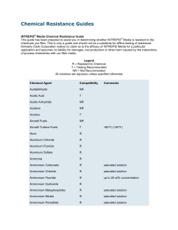 Chemical Resistance Guides