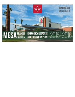 Emergency Response and Recovery Plan