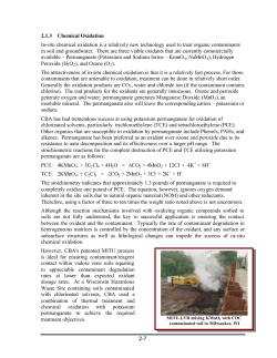 2.1.3 Chemical Oxidation - CBA Environmental Services